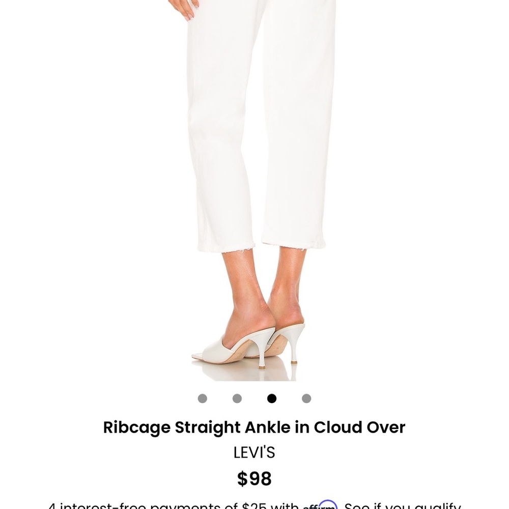 Levi's Cloud Over Ribcage Straight Ankle Jeans